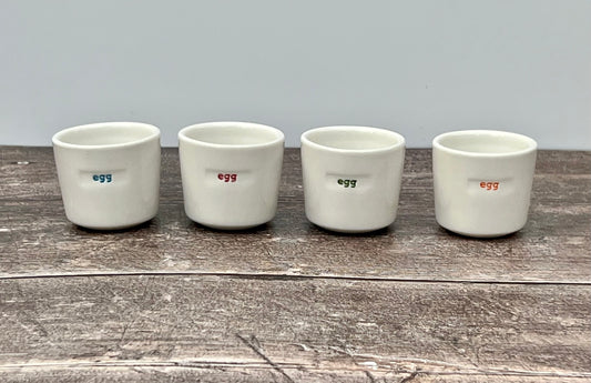 Set of 4 ‘Egg’ Egg Cups