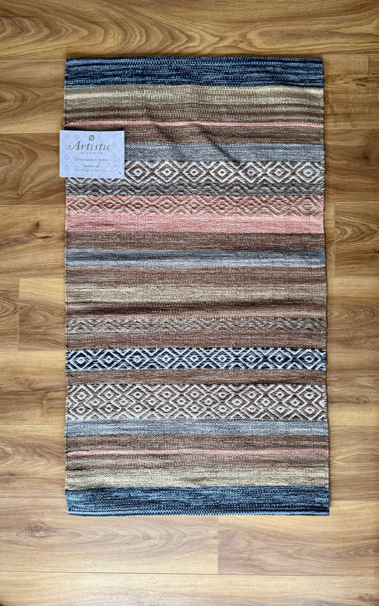 Natural Colours Patterned Rug, 69cm x 114cm