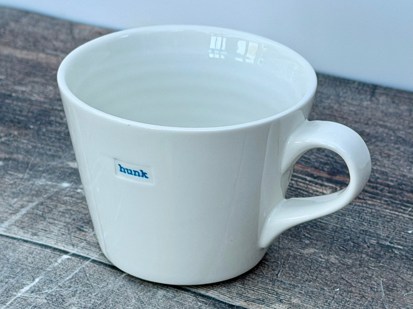 White ‘hunk’ Mug