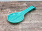 Turquoise Patterned Spoon Rest, 27cm