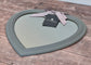 Shabby Chic Grey Wooden Heart Mirror, 40cm