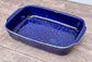 Dark Blue Rectangular Baking Dish, 33.5cm