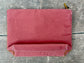 Pink Velvet Beaded Bee Design Pouch