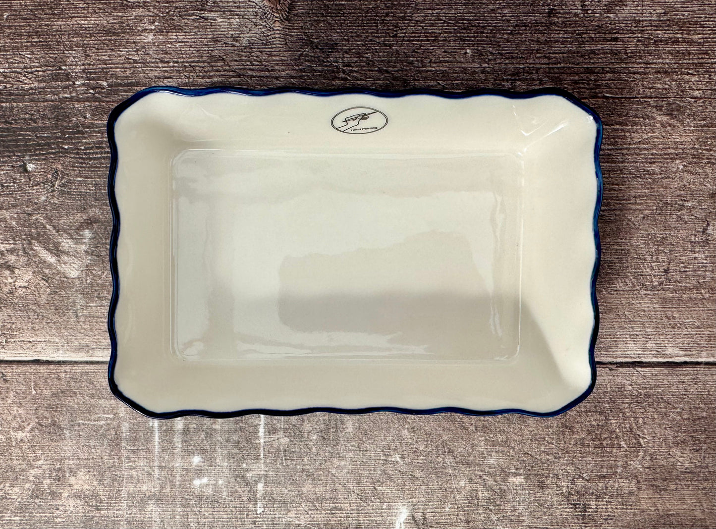 Heart Patterned Small Rectangular Baking Dish, 18cm