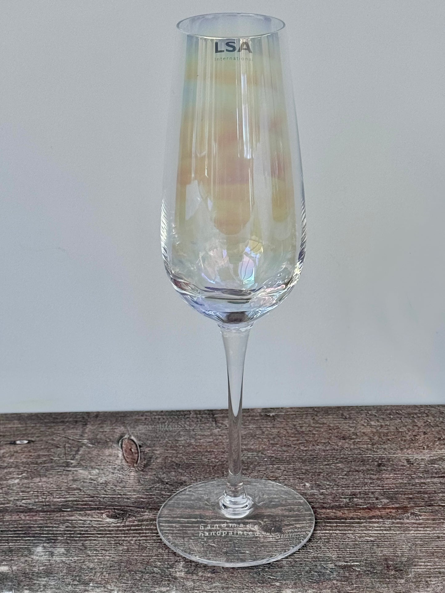 LSA Pearl Pearlescent Lustre Champagne Flutes, Set of 4