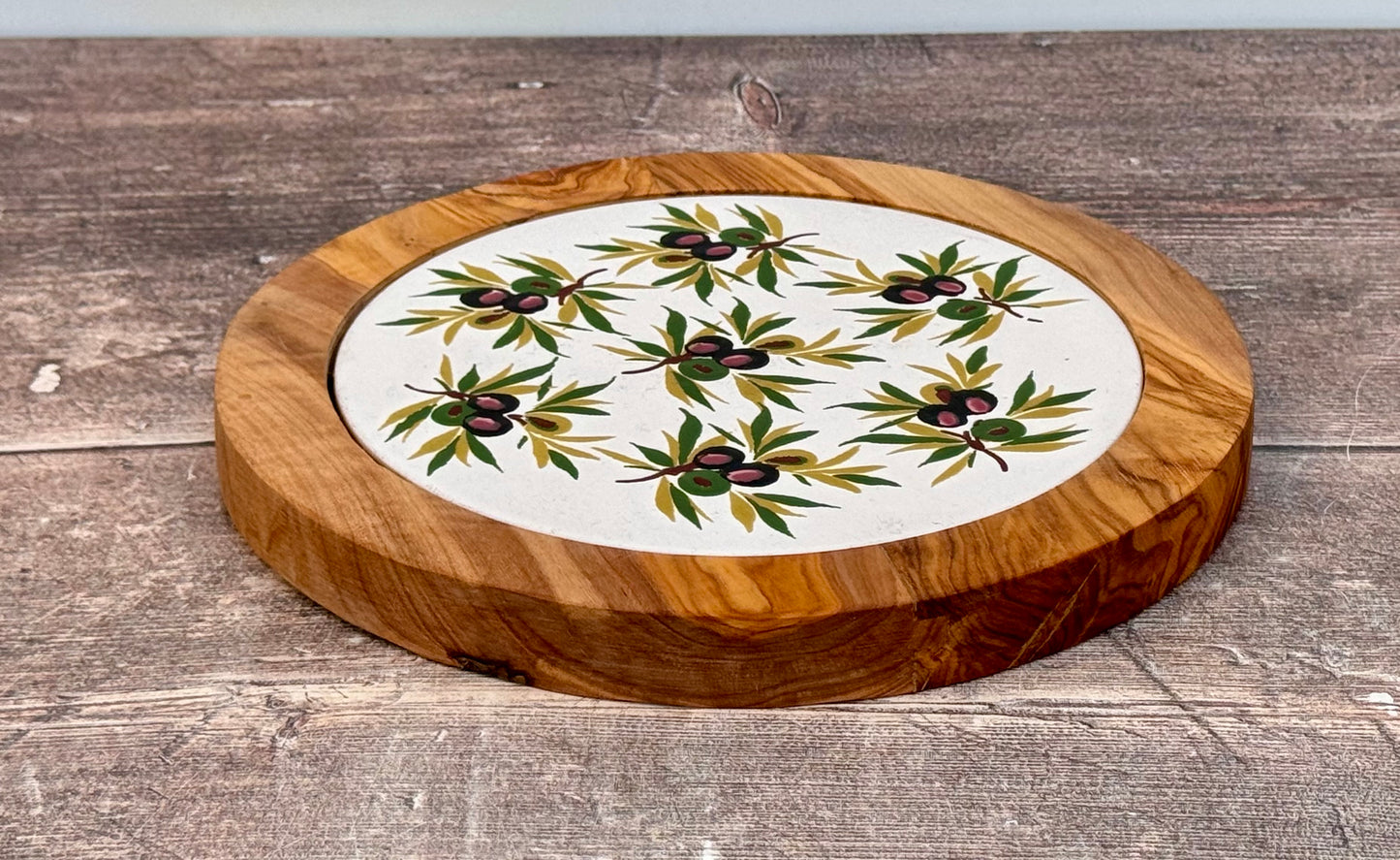 Olive Patterned Olive Wood Serving/Cheese Board