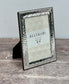 Beltrami Silver Plated Patterned Photo Frame 4 x 6, Design 3