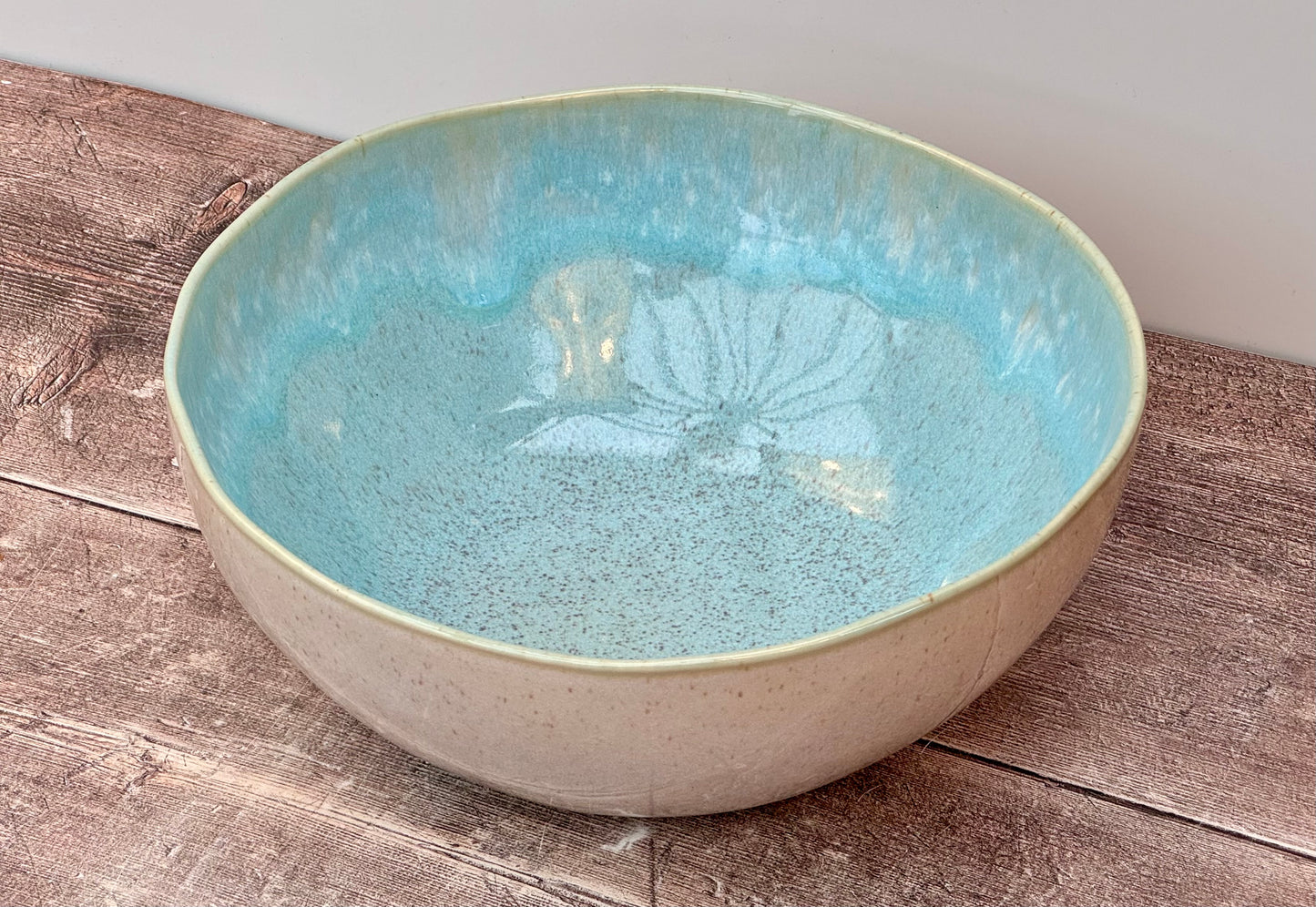 Sea Blue Deep Serving Bowl, 27cm