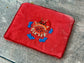Small Red Crab Beaded Purse