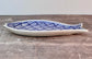 Blue and White Patterned Fish Plate, 30cm