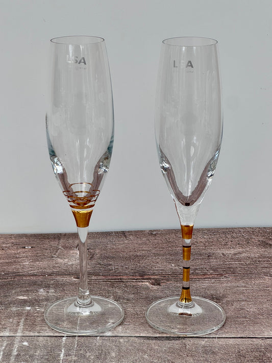 LSA Champagne Flutes, Set of 2