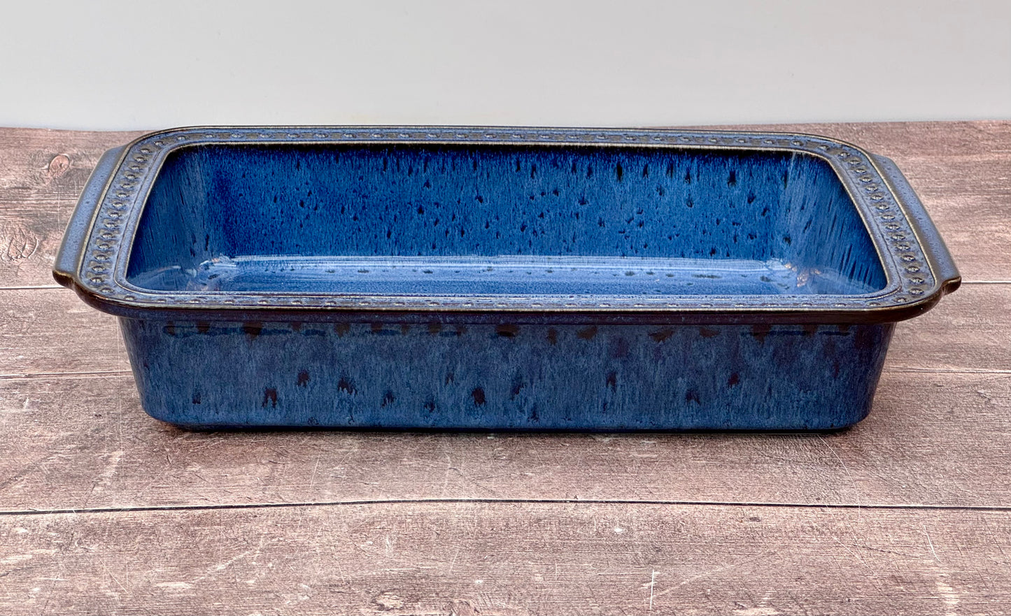 Blue Rectangular Baking Dish, 33.5cm