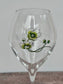 Pair of Perrier-Jouet Green Flower Champagne Glasses, 28.5cl