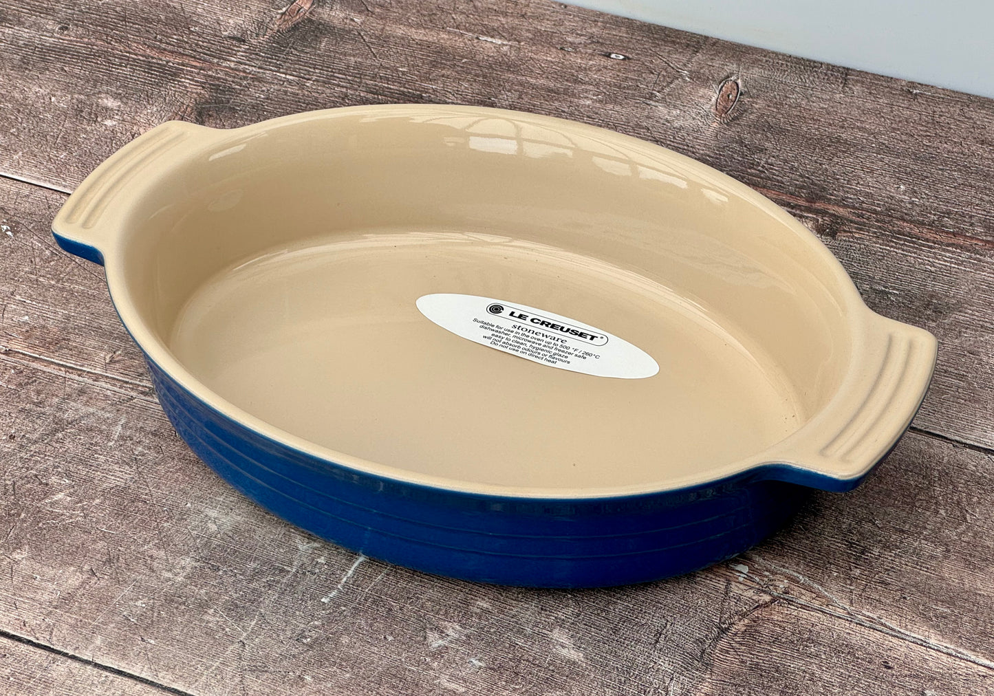 Le Creuset Blue Oval Baking Dish, 32cm