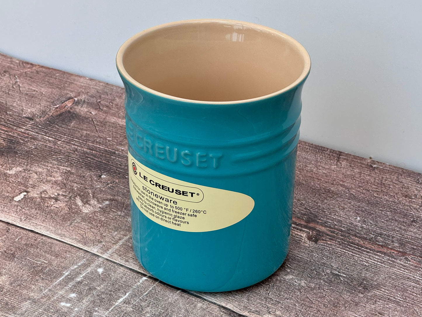 Le Creuset Turquoise Utensil Jar