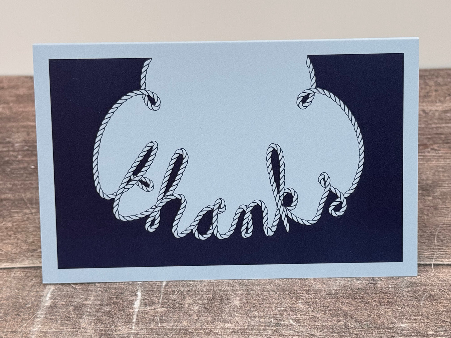 Smythson Set of 10 Blue Thank You Cards