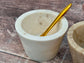 Set of 3 Marble Salt Pots and Spoons