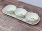 Sophie Conran Mistletoe Patterned Dip Bowls and Tray