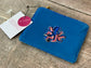 Small Blue Octopus Beaded Purse