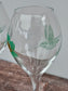 Pair of Perrier-Jouet Fernando Laposse Green Hummingbird Champagne Glasses