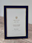 Isaac Jacobs Navy and Gold Photo Frame, 5’ x 7’