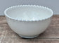 White Beaded Edge Bowl, 16cm