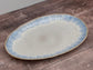 Blue Patterned Oval Serving Plate, 41cm