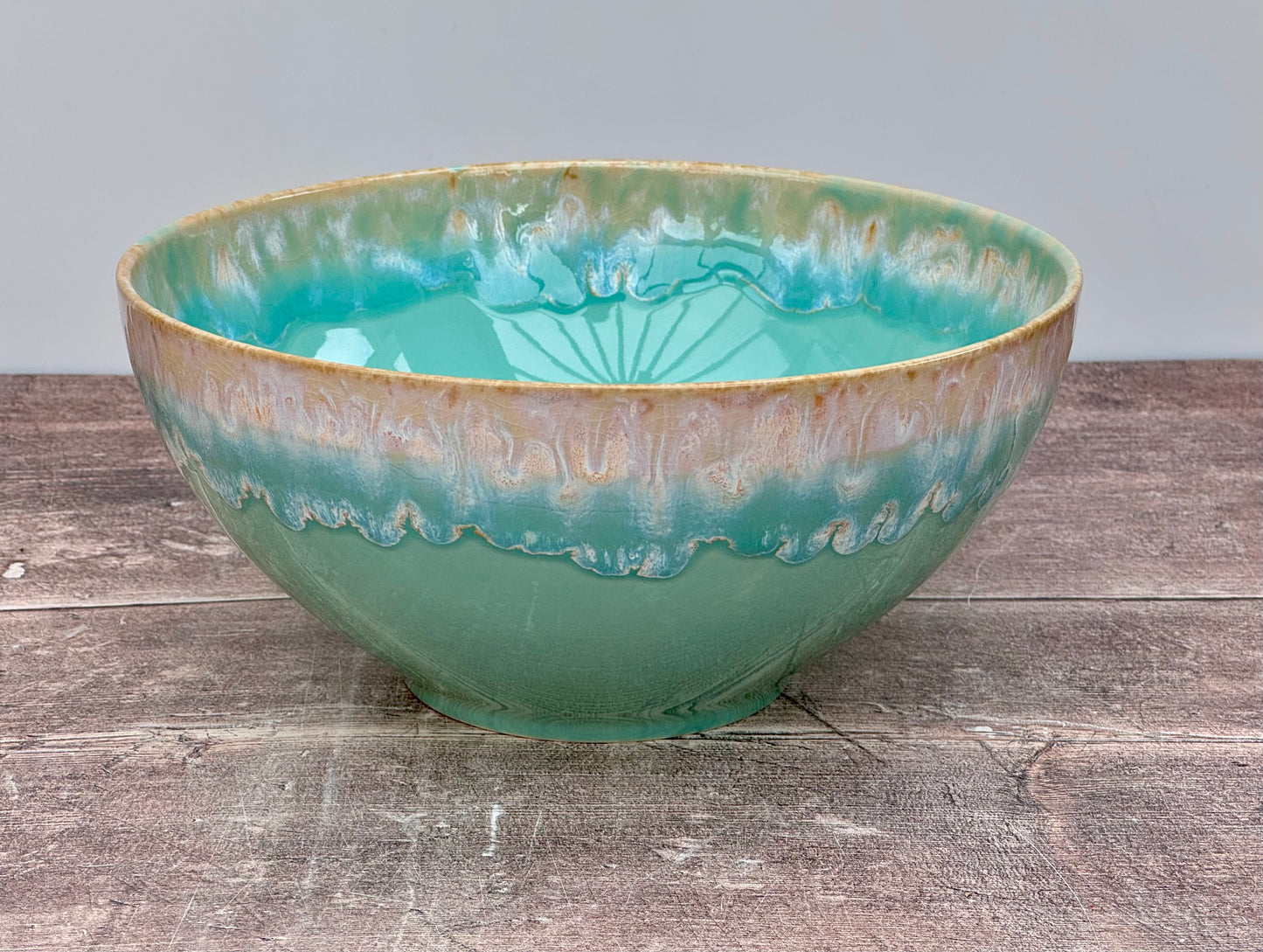 Turquoise Deep Serving Bowl, 23.5cm