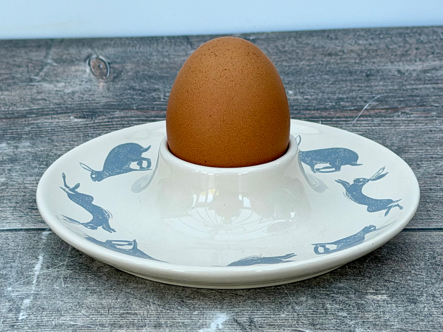 Hare Patterned Egg Cup