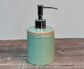 Aqua Patterned Soap Dispenser