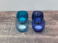 LSA Set of 4 Blue Coro Tea Light Holders
