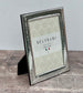 Beltrami Silver Plated Faint Dimpled Patterned Photo Frame 5 x 7, Design 1