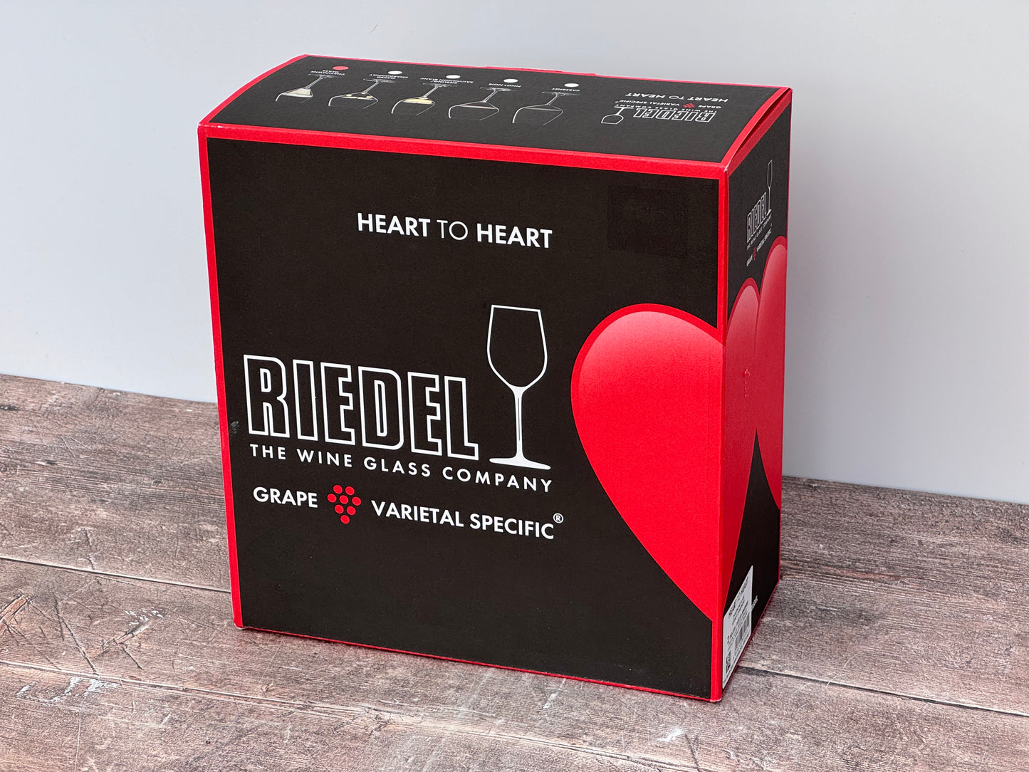 Pair of Riedel Heart to Heart Crystal Champagne Glasses