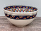 Dark Blue Patterned Deep Serving Bowl, 32cm