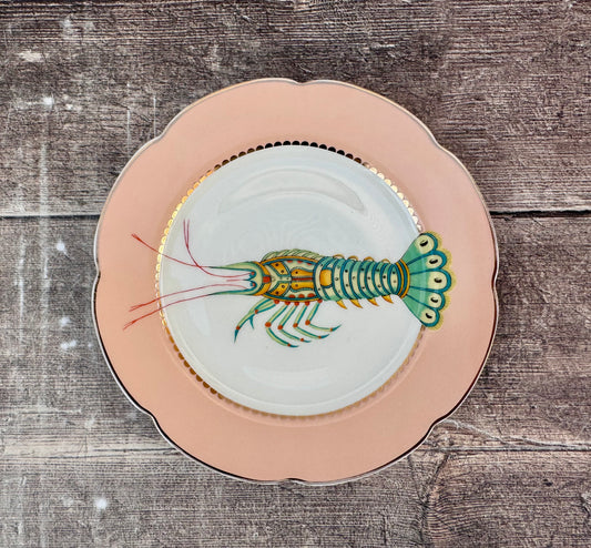 Yvonne Ellen Lobster Patterned Plate, 16.5cm
