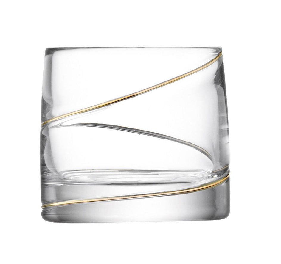 LSA Gold Strand Tea Light Holder