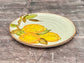 White and Yellow Lemon Patterned Plate