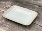 White Patterned Soap Dish