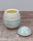 Blue Egg Ceramic Candle