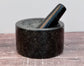 Black Granite Mortar and Pestle