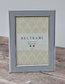 Beltrami Silver Plated Light Grey Border Photo Frame 4 x 6