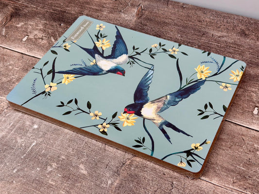 Set of 4 Bird Design Placemats