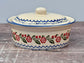 Rose Garland Patterned Butter Dish