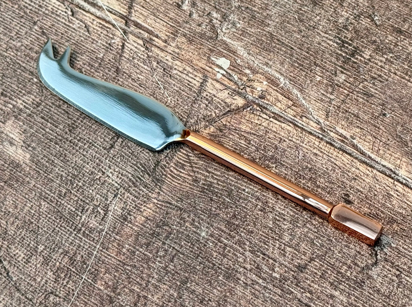 Set of 4 Mini Copper Cheese Knife Set