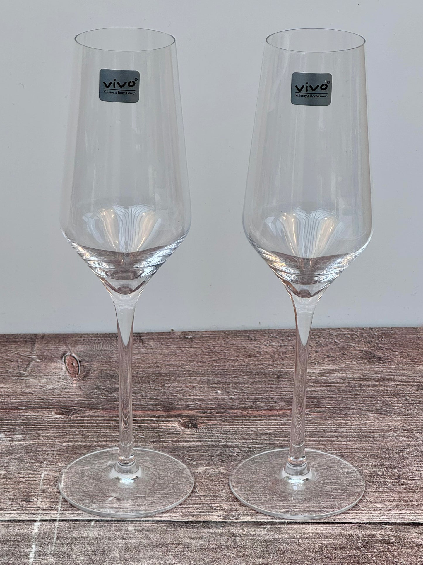 Set of 2 Villeroy & Boch Champagne Flutes/Glasses