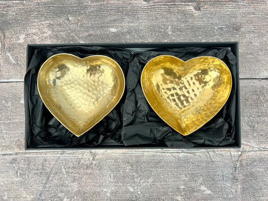 Gold Heart Dish Serving Set