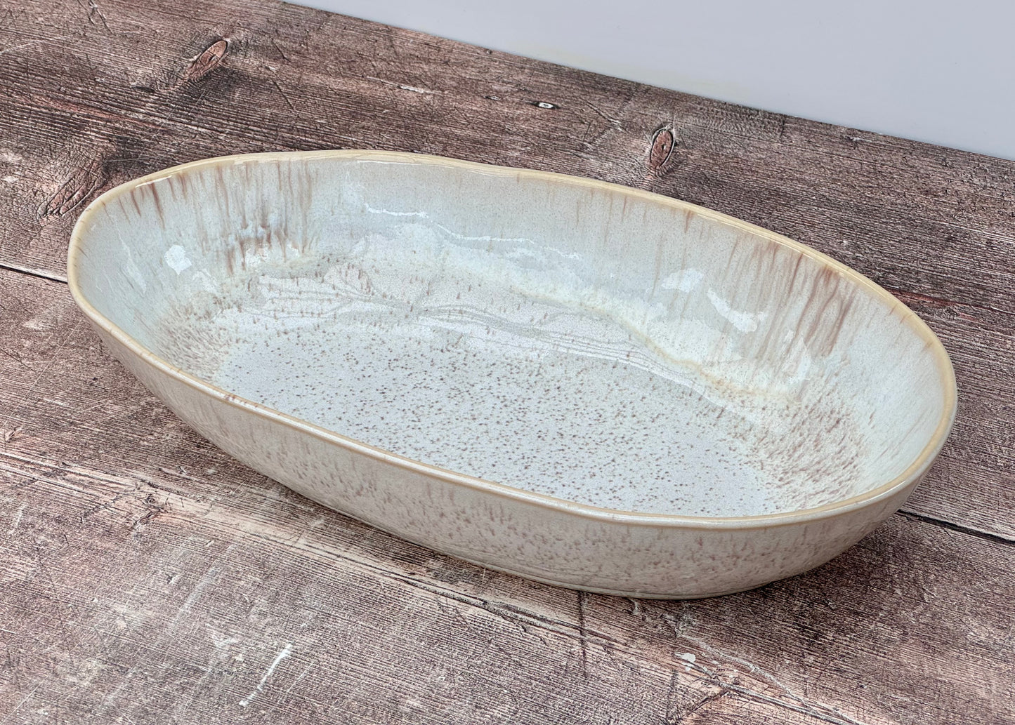 Sand Beige Oval Baking Dish, 32cm