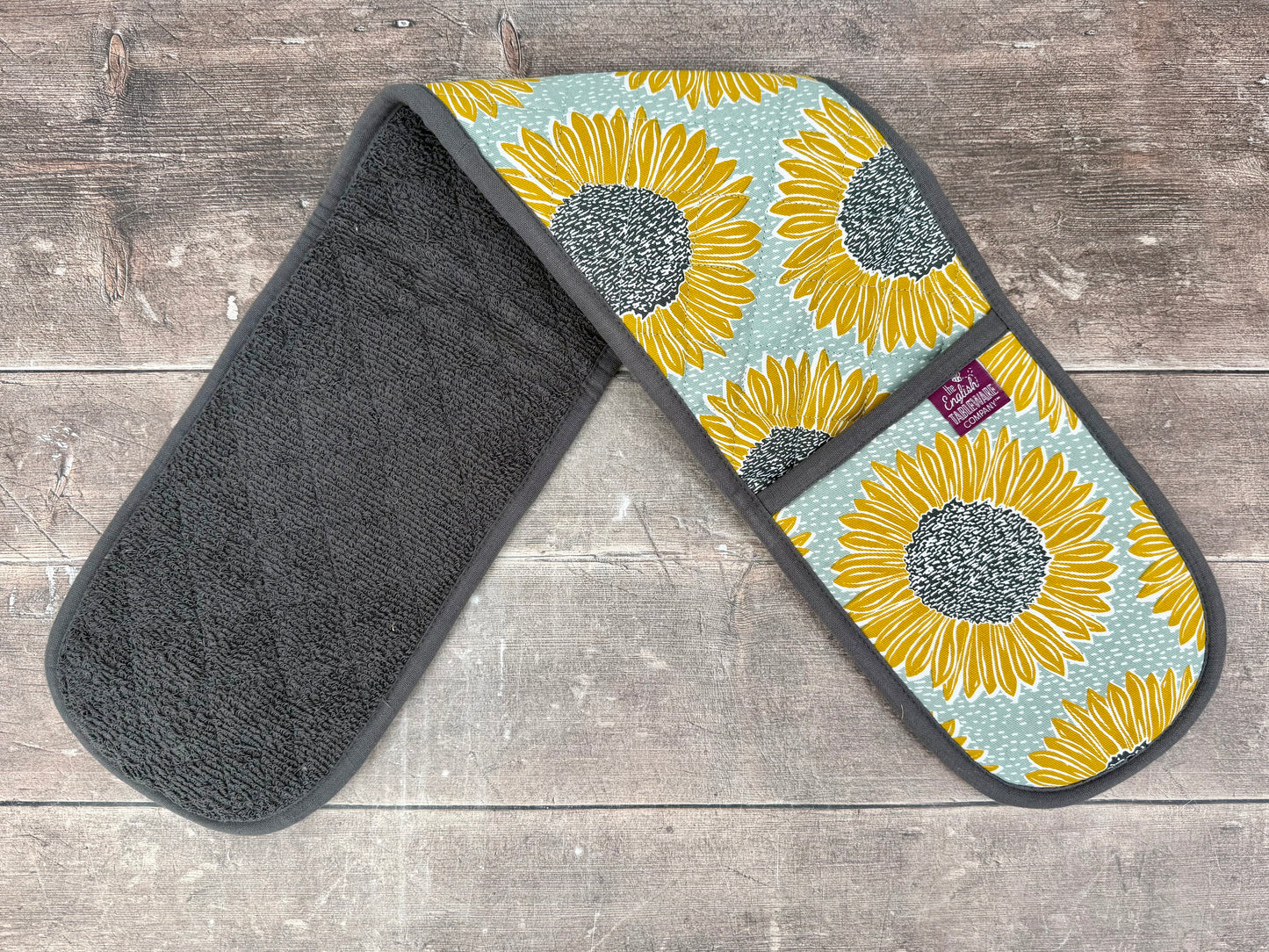 Sunflower Patterned Double Oven Glove