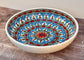 Red Patterned Serving Bowl, 32cm