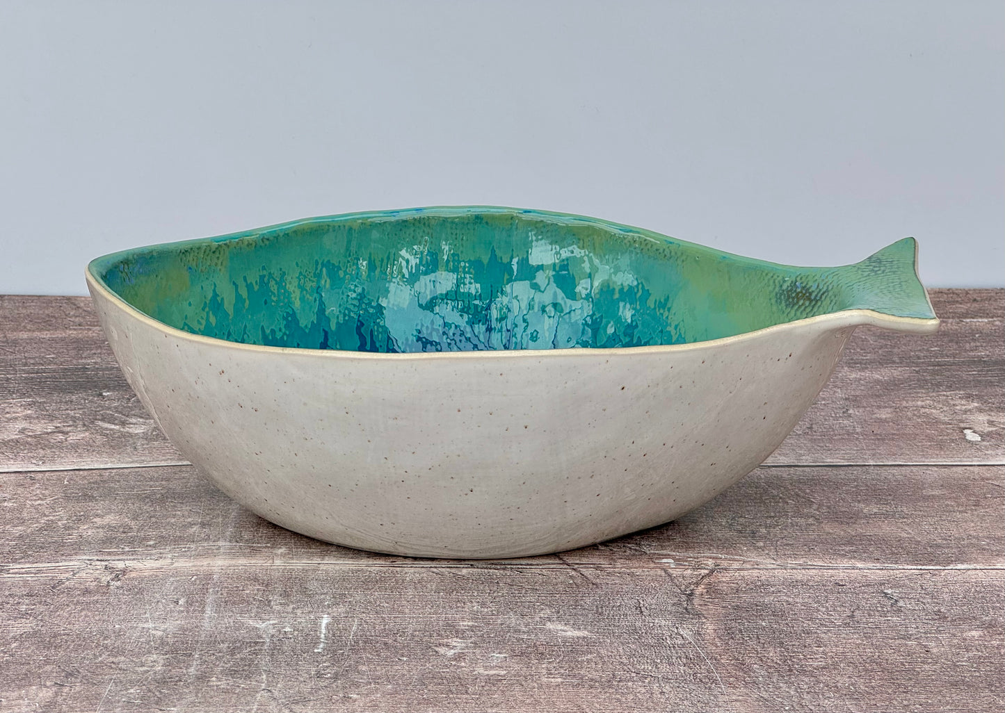 Blue Fish Serving Bowl Dish, 30cm